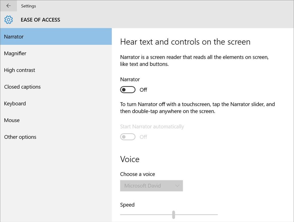 10" FLEX Windows Tablet with Detachable Keyboard Change ease of access settings Note To open a full list of settings, open Settings > Ease of Access.
