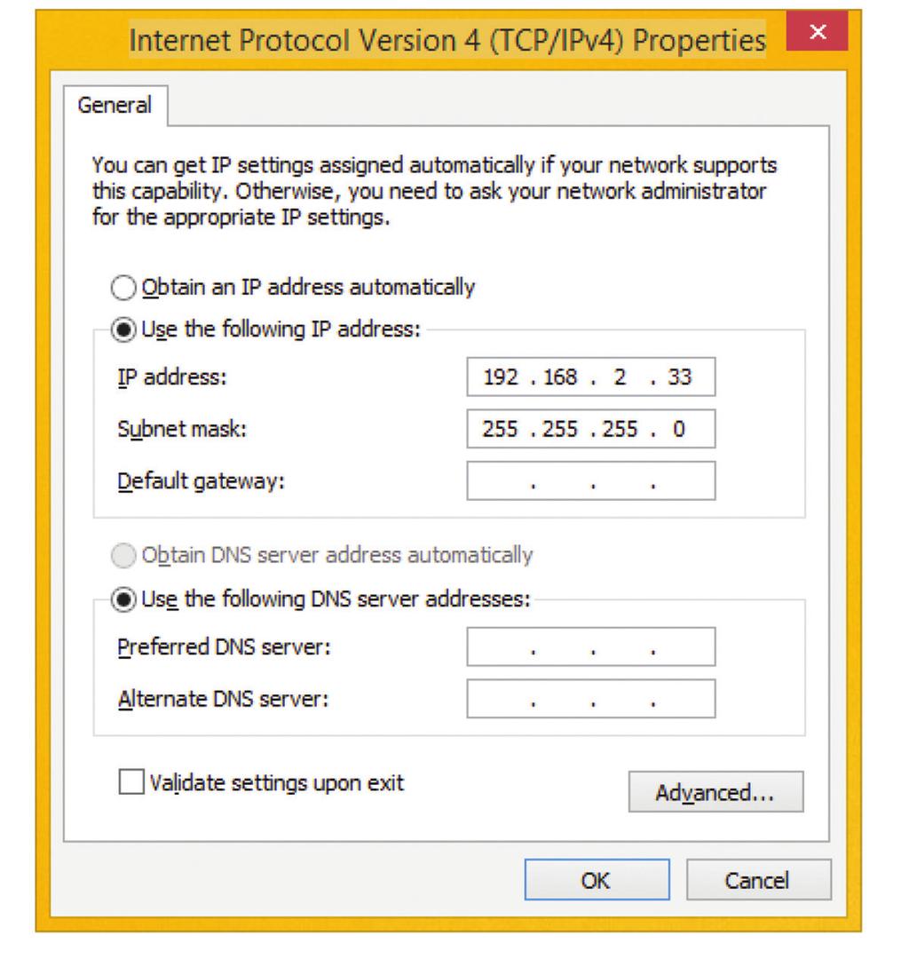 Appendix: IP Configuration for Your PC 5. An Internet Protocol Version 4 (TCP/IPv4) Properties window will pop up. Set your PC s IP address and subnet mask as shown in Figure A-5.