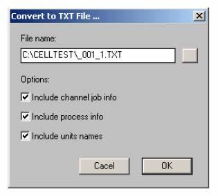 However, the software provides the function to convert the binary data into text data format (*.txt).