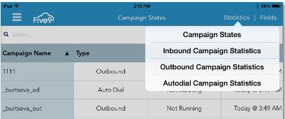 your campaigns. The display opens with the Campaign States view showing all of your defined campaigns.