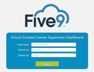 Logging In to the Five9 Supervisor App for ipad Before You Begin You can be logged into the Five9 Supervisor application on only one device at a time using the same user name and password.