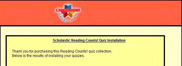 5. Navigate to the SRC! quizzes. They are found on the System 44 Next Generation Installation DVD. The file name is System 44NG Library.zip and it is found in the SRC Quizzes for System44 NG folder.