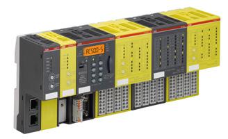 Additional safety functions inside the FSO-21: Safe direction (SDI), requires a safety pulse encoder interface module FSE-31 Safe speed monitor (SSM) When even more is needed The AC500-S safety PLC
