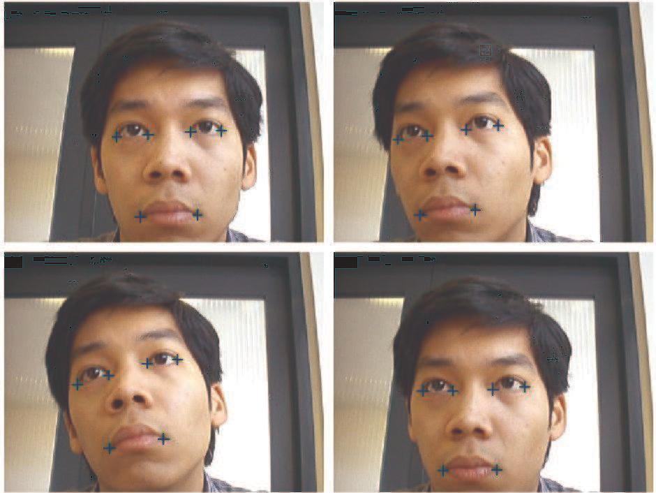 An example of the shots for the screen registration. The images shown here were taken from the left camera.