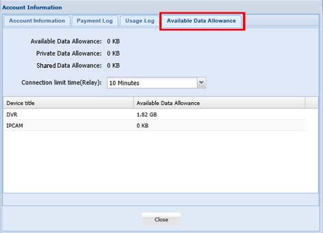 view in another window. A8.2.2 Checking Remaining Data Allowance Step1: Log into the cloud service.