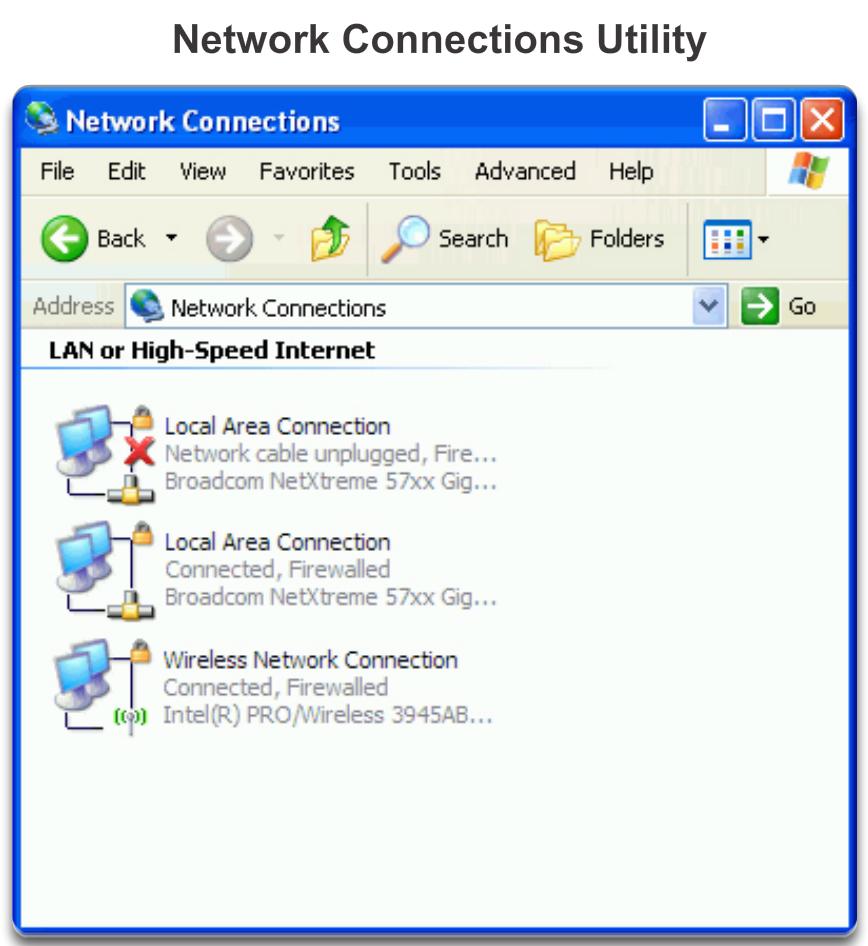 disable network connections. It was replaced in Windows 7 and Windows Vista by the Network and Sharing Center.