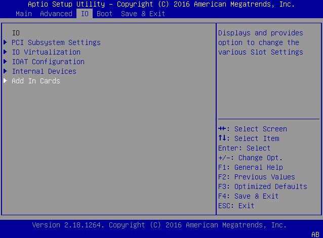 Configure I/O Resource Allocation Configure I/O Resource Allocation 1. Access the BIOS Setup Utility menus.