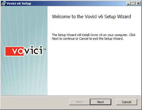 2. The Windows installer launches and the following start message appears. Startup message Note: The version of the Vovici Enterprise installer can be found by following the steps below. a. Right-click the file, and then click Properties.