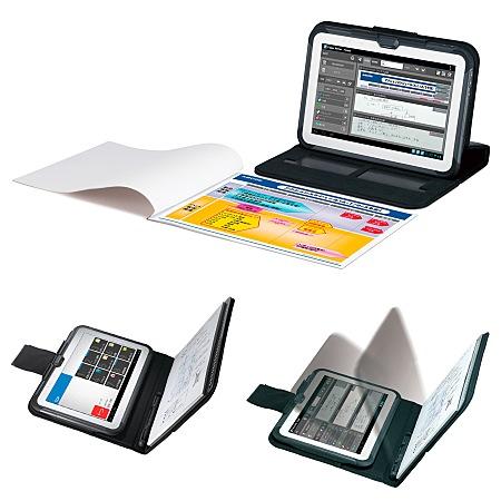 Page 5 Image 03 Business support tablet Casio V-N500 scans memos The intelligent document scanner records handwritten memos in meetings or printed templates such as forms and