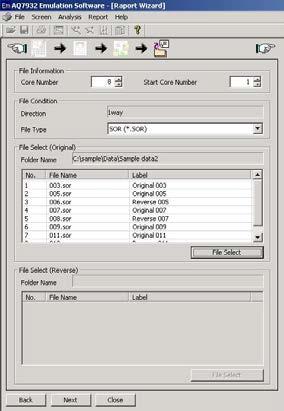 Among the files in the folder, the files of the format specified in Step 2 above are