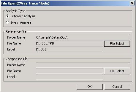 Select the folder storing the waveform file you want to display. 6. Select the file type.