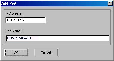 TCP/IP Printing for Windows 98SE/ME Type in the IP address and Port Name of the MFP server, this information can be found in the PRINTER SERVER STATUS and