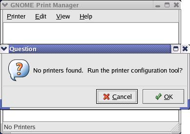 Unix/Linux Printing Printing from Red Hat Linux Adding a Printer 1. Click the printer icon at the bottom of the desktop. 2.