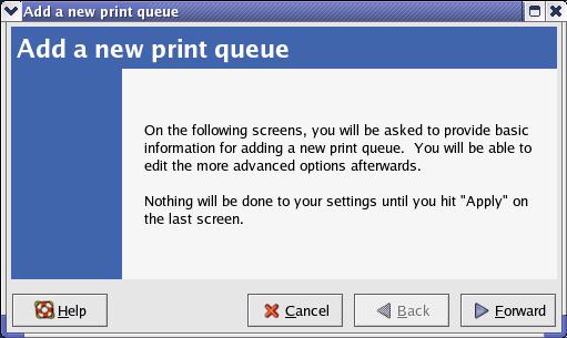 Unix/Linux Printing Printer Configuration Tool menu 5.