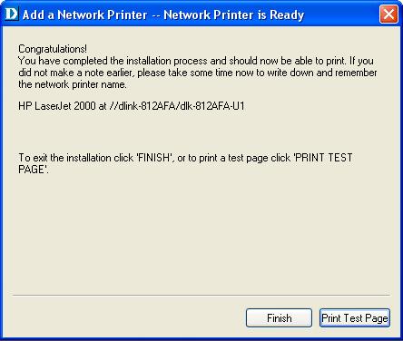 Using the PS Software When the following screen displays, you can perform a print test by clicking the Print Test