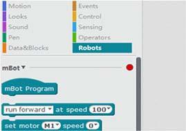 Graphical Programming Drag-and-drop graphical programming software mblock developed based on Scratch 2.