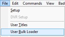 2. Go to File > User Bulk Loader. 3. Enter an optional Base Name.