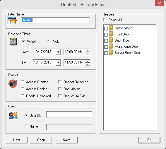 10. The filter results will be displayed in the history view menu. 11.