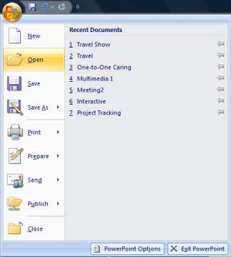 When saving a presentation as a previous version, PowerPoint identifies any new objects created in 2007 or 2010 and automatically runs the Compatibility Checker.