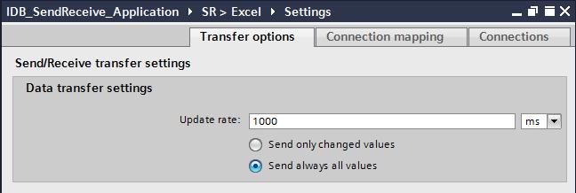 In the Send/Receive transfer options window Select the option field Send always all values in the Data transfer settings