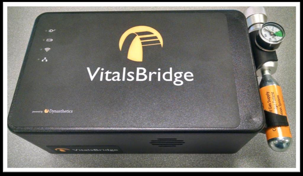 VitalsBridge Overview The VitalsBridge consists of a device that allows vital signs generated by your patient simulator to be presented on a real clinical vital signs monitor.