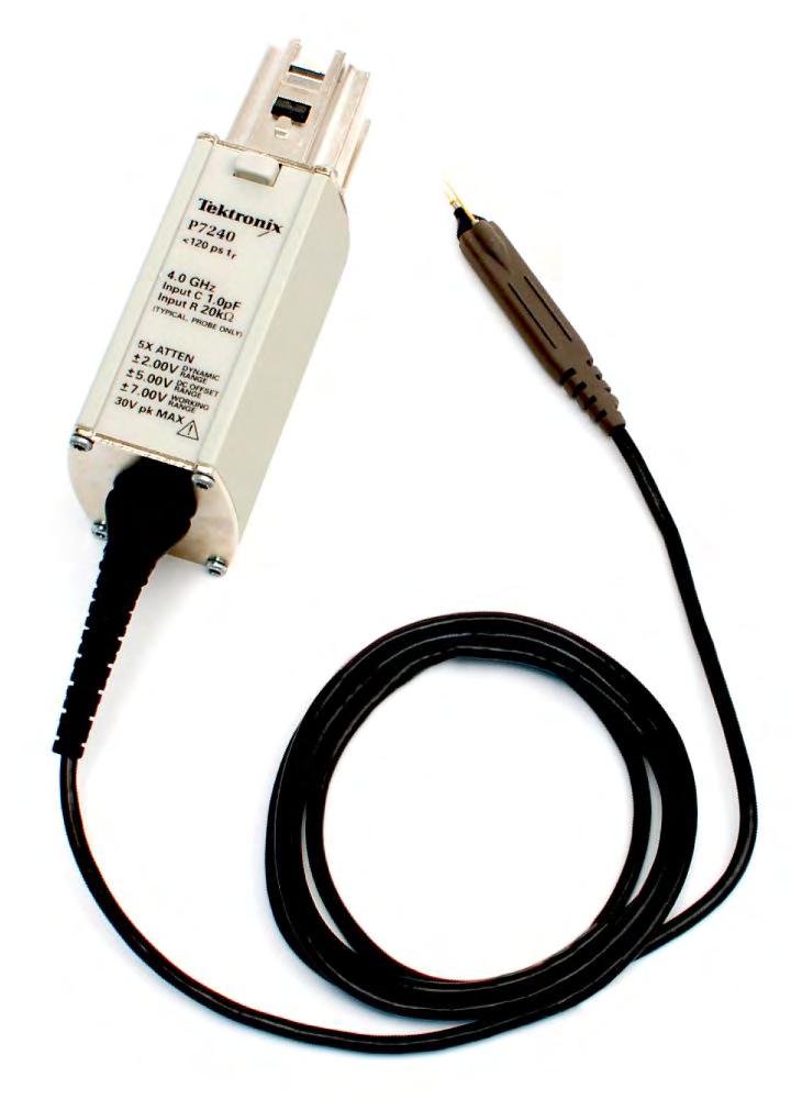 4 GHz Active Probe P7240 Datasheet Applications High-speed digital systems design Component design/characterization Signal integrity, jitter, and timing analysis Mechanical engineering and test