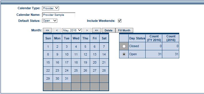 CCTA: Administrator How to Access and Create a New CCTA Calendar 9. Click the +> (Add new end month) button to add months to the end of the calendar.