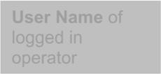 ) Home page link User Name of logged in operator Administrator navigation pane Importance