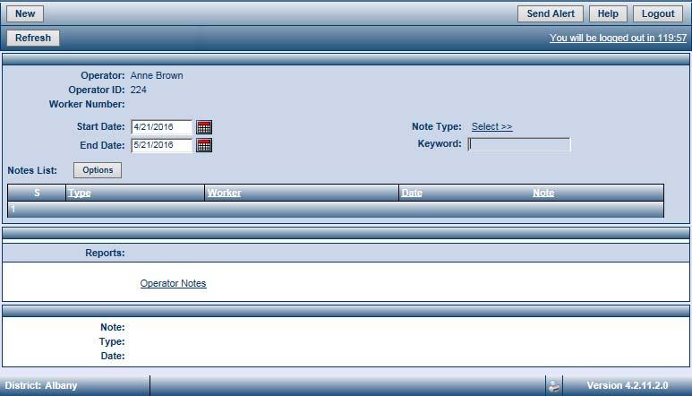 CCTA: Administrator How to Add a CCTA Operator Note 2. Click the New button.