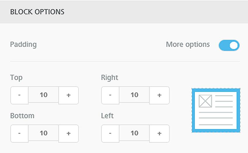Act! Marketing Automation Getting Started Guide 7 8 Content Tab: Once you have the row in place, click on the type of content you would like to use and drag it to the No content here box Each time