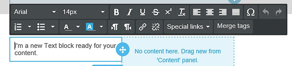 Trash can icon deletes the image Double square icon will duplicate image block Down arrow will redirect to Content tab There is also a Padding Option under the Block Option.