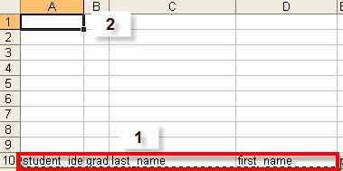 FINAL RESULT of CONDITIONAL FORMATTING: Example illustrates shading different grade levels.