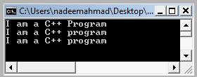 Program 2 : Write a program to get the following output : I study in DPS-MIS cout<<"i am study in \"DPS-MIS\""; Program 3 : Write a program to get the following output :