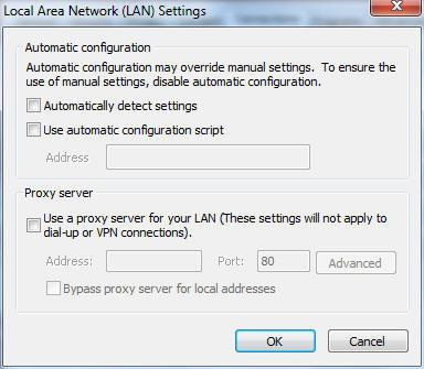 Cannot access Web GUI Before configuring your wireless router, do the steps described in this section for your host computer and network clients. A. Disable the proxy server, if enabled. Windows 7 1.