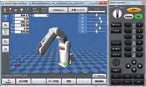 ) on the PC, connecting to the VRC lets you control DENSO Robotics and monitor their statuses in a virtual environment.