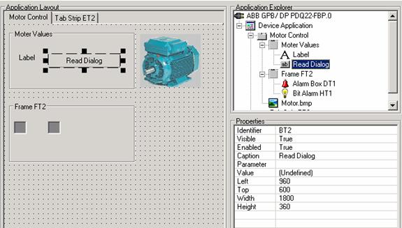 Insert new Button Control Section 2 Getting Started Insert new Button Control A Button allows to execute specific commands defined through the DPV1 parameter manually by the user. 1.
