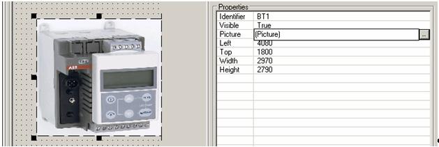 Toolbox Area Section 3 PROFIBUS DTM Builder Table 7. Picture Control (Continued) Field Description Picture Dimension Left, Top, Width, Height Click, next to the Picture field, on the [.