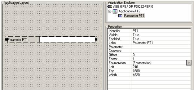 Section 3 PROFIBUS DTM Builder Toolbox Area Parameter Control The Parameter Control can be used as standard parameter edit box, displays input and output device data defined in the DPV1 configuration.