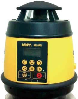 NRL800X Grade Laser Laser Beam: Horizontal & Zenith Wave Length: 635 nm Operating Range: 2,000 ft with Detector Leveling Accuracy: 1/16 in @ 100 ft horizontal 1/8 in @ 100 ft vertical Grade Setting