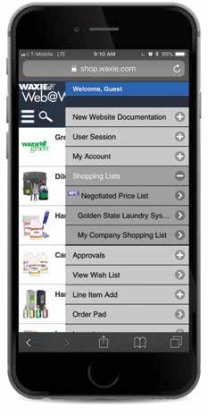 Select Shopping Lists from the account menu. A dropdown will appear showing the first five lists. If you do not see the desired list, select More.