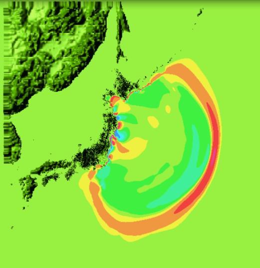 Japan (large scale) 3D Navier-Stokes :