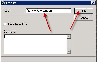 Drag the Transfer element into the IVR script working area. 52.