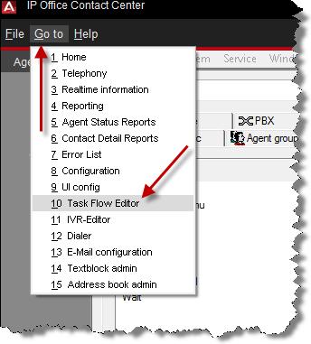 50. Once the Announcement scripts have been created, return to Task Flow Editor by selecting Go to followed by Task