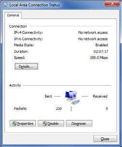 2 Set The IP address of Personal computer to 192.168.250.100. *The IP address can be changed in the following way.