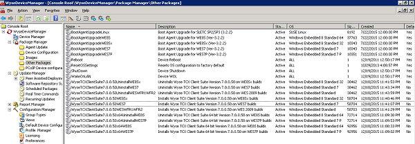 You can view WyseTCXClientSuite7.2.0.XXWES7 in the other packages list.