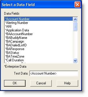 Cisco Desktop Administrator User Guide 8. Click Insert Data. The Select a Data Field dialog box appears (Figure 63). See Data Fields on page 129 for more information. Figure 63.