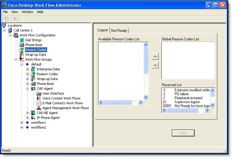 Cisco Desktop Administrator User Guide The CAD client applications must be restarted for any configuration changes you make to go into effect (Figure 5). Figure 5.