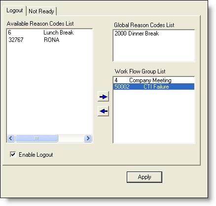Assigning Reason Codes To assign global reason codes: 1. Select Work Flow Configuration > Reason Codes node in the navigation tree to display the Reason Codes window (Figure 19, left). Figure 19.