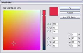 Adobe InDesign CS3 Project 3 guide 8. Double-click the Stroke tool in the Tools palette (Figure 5). The Color Picker appears (Figure 7). 9. Select a color for the text in the Color Picker. 10.