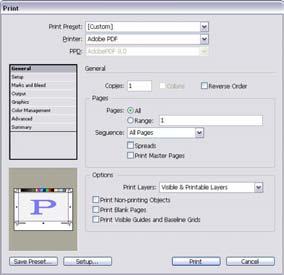 Adobe InDesign CS3 Project 3 guide How to prepare files for print Preparing files for printing involves the following steps: Setting printer settings Using Preflight to confirm that the file has all